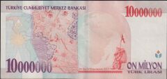 7.Emisyon 10 000 000 Lira E34 855912 Ççt Çilaltı