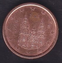 Avrupa Birliği 1 Euro Cent 2016 İspanya