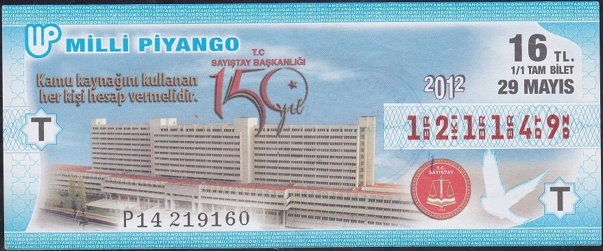 2012 29 Mayıs Tam Bilet - T Serisi