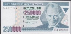 7.Emisyon 3.Tertip 250000 Lira H47 220269 Çilaltı Çil