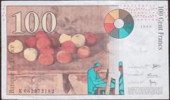 Fransa 100 Frank 1998 Çok Temiz +