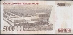 7.Emisyon 5000000 Lira H41 628576 Çok Temiz+