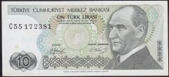 7.Emisyon 1.Tertip 10 Lira C55 172381 Çilaltı