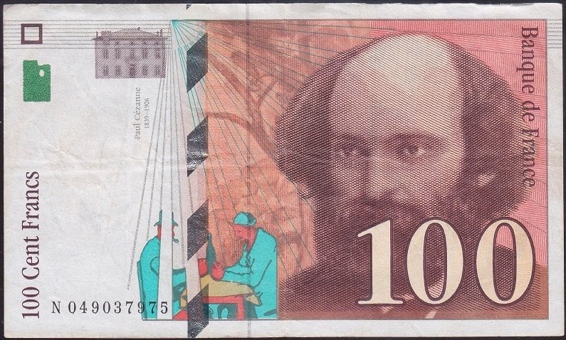 Fransa 100 Frank 1998 Çok Temiz