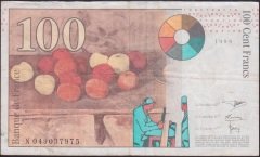 Fransa 100 Frank 1998 Çok Temiz