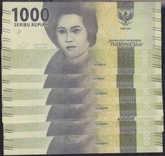 ENDONEZYA 1000 RUPİ 2016 SERİ TAKİPLİ (10 ADET) ÇİL