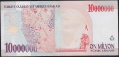 7.Emisyon 10000000 Lira D59 853137 Çok Çok Temiz+