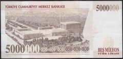 7.Emisyon 5.000.000 Lira H34 108955 Çok Çok Temiz+