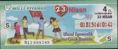 2011 23 Nisan Çeyrek Bilet - S Serisi