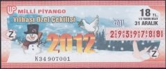 2011 31 Aralık Yarım Bilet - Z Serisi
