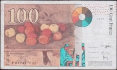 Fransa 100 Frank 1997 Çok Temiz