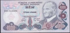 6.Emisyon 2.Tertip 1000 Lira D45 519960 Çilaltı