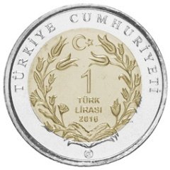2016 TARİHLİ 1 LİRA ARAP TAVŞANI BİMETAL HATIRA PARASI - ÇİL