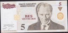 8.Emisyon 5 YTL A74 198666 Çil