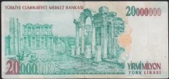 7.EMİSYON 20 000 000 LİRA E86 717956 ÇOK TEMİZ