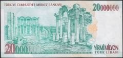7.Emisyon 20 000 000 Lira E44 615810 Ççt Çilaltı