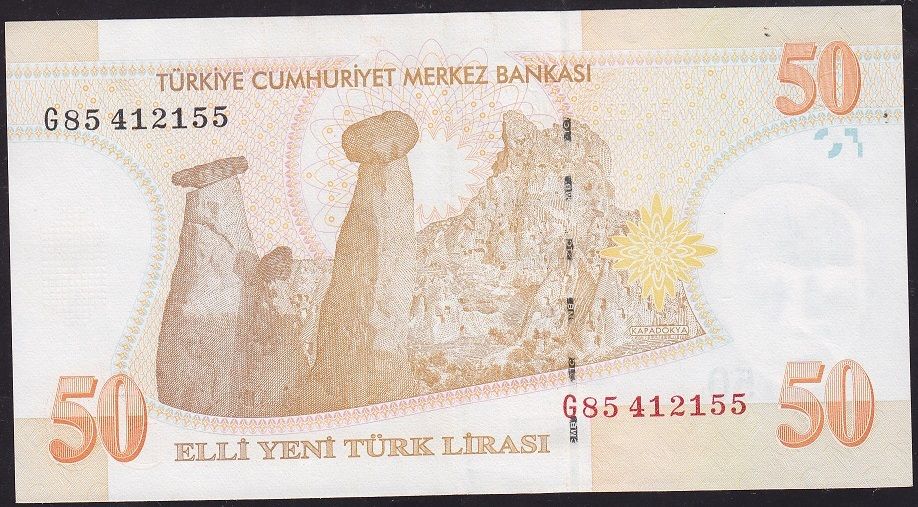 8.Emisyon 50 YTL G85 412155 Ççt Çilaltı
