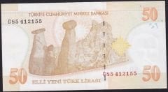 8.Emisyon 50 YTL G85 412155 Ççt Çilaltı