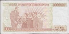 7.Emisyon 3.Tertip 100000 Lira I68 828798 Çok Temiz+