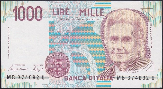 İtalya 1000 Lire 1990 Çilaltı Pick 114a