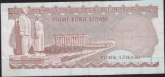 6.Emisyon 2.Tertip 20 Lira E69 106118 Çok Temiz
