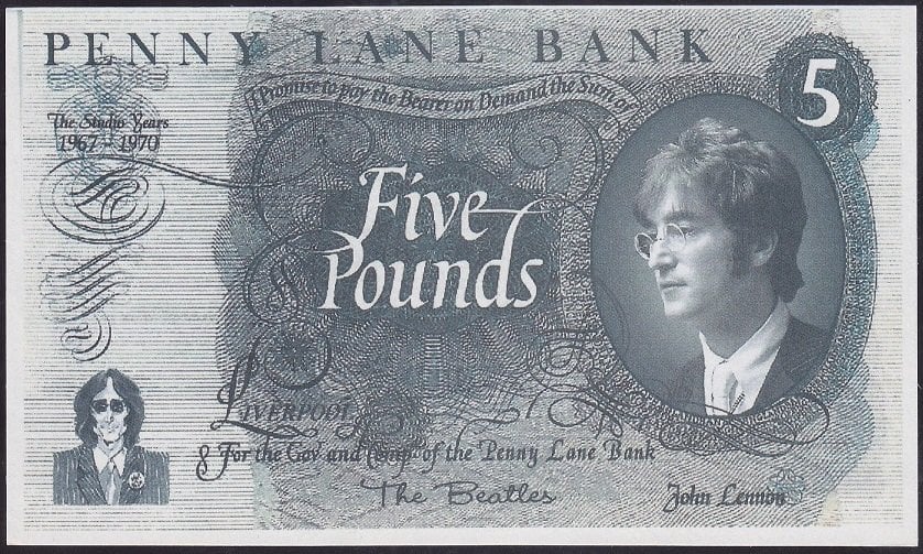 5 POUND JOHN LENNON ÇİL
