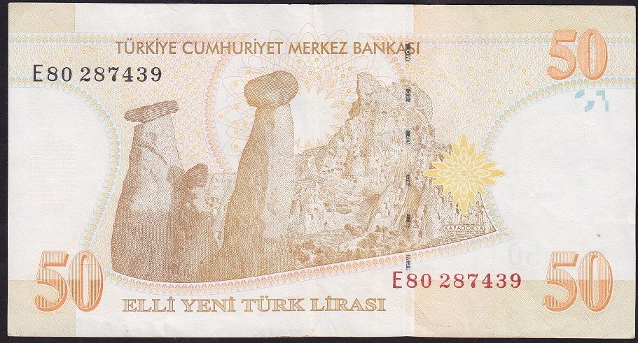 8.Emisyon 50 YTL E80 287439 Çok Temiz+