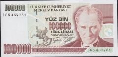 7.Emisyon 3.Tertip 100000 Lira I65 467751 Çil