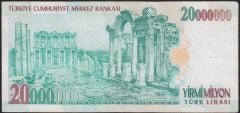 7.EMİSYON 20 000 000 LİRA F15 344610 ÇOK TEMİZ +