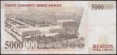 7.Emisyon 5.000.000 Lira H06 441760 Çok Temiz+