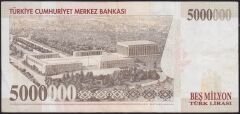 7.Emisyon 5000000 Lira H06 441760 Çok Temiz+