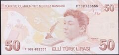 9.Emisyon 7.Tertip 50 Lira F109 483555 Çil