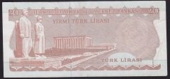 6.EMİSYON 3.TERTİP 20 LİRA F82 565173 ÇÇT