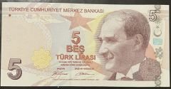 9.Emisyon 1.Tertip 5 Lira A062 613600 Çil