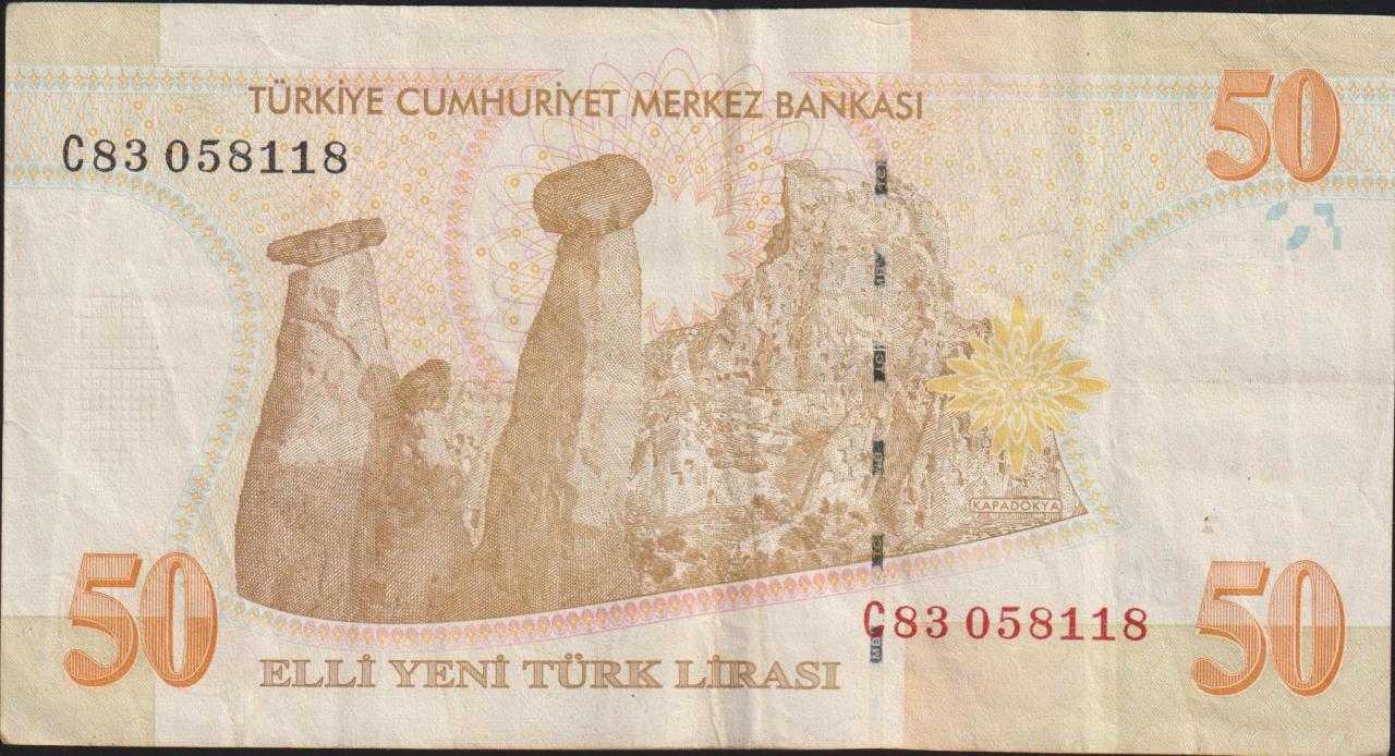 8.Emisyon 50 YTL C83 058118 Çok Temiz+