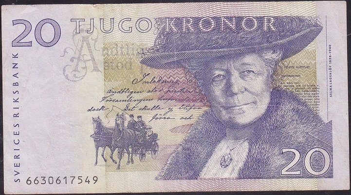 İsveç 20 Kronor Çok Temiz