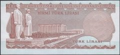 6.Emisyon 2.Tertip 20 Lira E62 329479 Çilaltı Çil