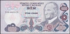 6.EMİSYON 2.TERTİP 1000 LİRA E08 985523 ÇİLALTI
