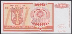 HIRVATİSTAN (SIRBİSTAN) 500 000 000 DİNAR 1993 ÇİL