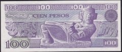 MEKSİKA 100 PESOS 1982 ÇİL A eski kağıt para değerleri
