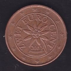 Avrupa Birliği 2 Euro Cent 2003 Avusturya