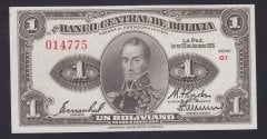 Bolivya 1 Boliviano 1928 Çil Pick 119