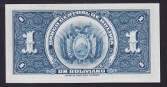 Bolivya 1 Boliviano 1928 Çil Pick 119