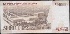 7.Emisyon 5000000 Lira K02 210131 Çok Temiz+