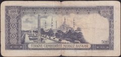 5.Emisyon 4.TERTİP 500 Lira Z43 036011 Temiz