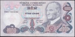 6.EMİSYON 2.TERTİP 1000 LİRA D89 700542 ÇÇT