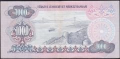 6.Emisyon 2.Tertip 1000 Lira D10 304127 Çok Temiz+