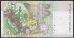 SLOVAKYA 20 KORUN 2004 ÇİL eski kağıt para fiyatları