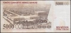 7.Emisyon 5000000 Lira G89 556826 Çok Temiz+