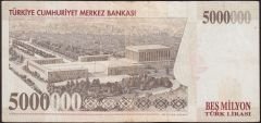 7.Emisyon 5 000 000 Lira J64 142723 Çok Temiz